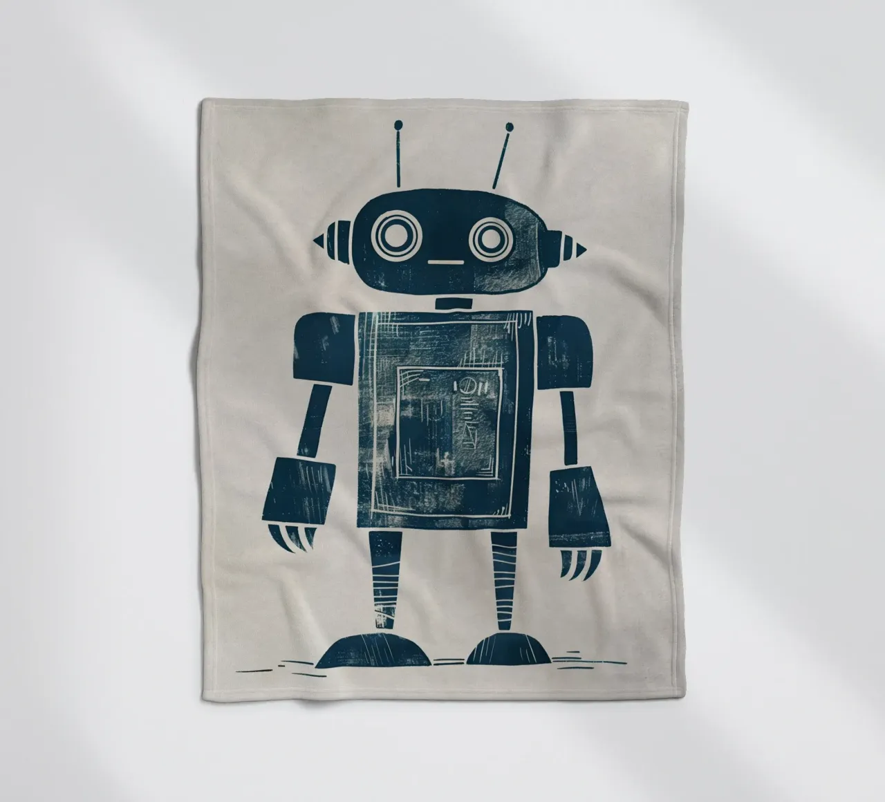 Boho Nursery 12 Robot coperta in pile da Boho Print Collection