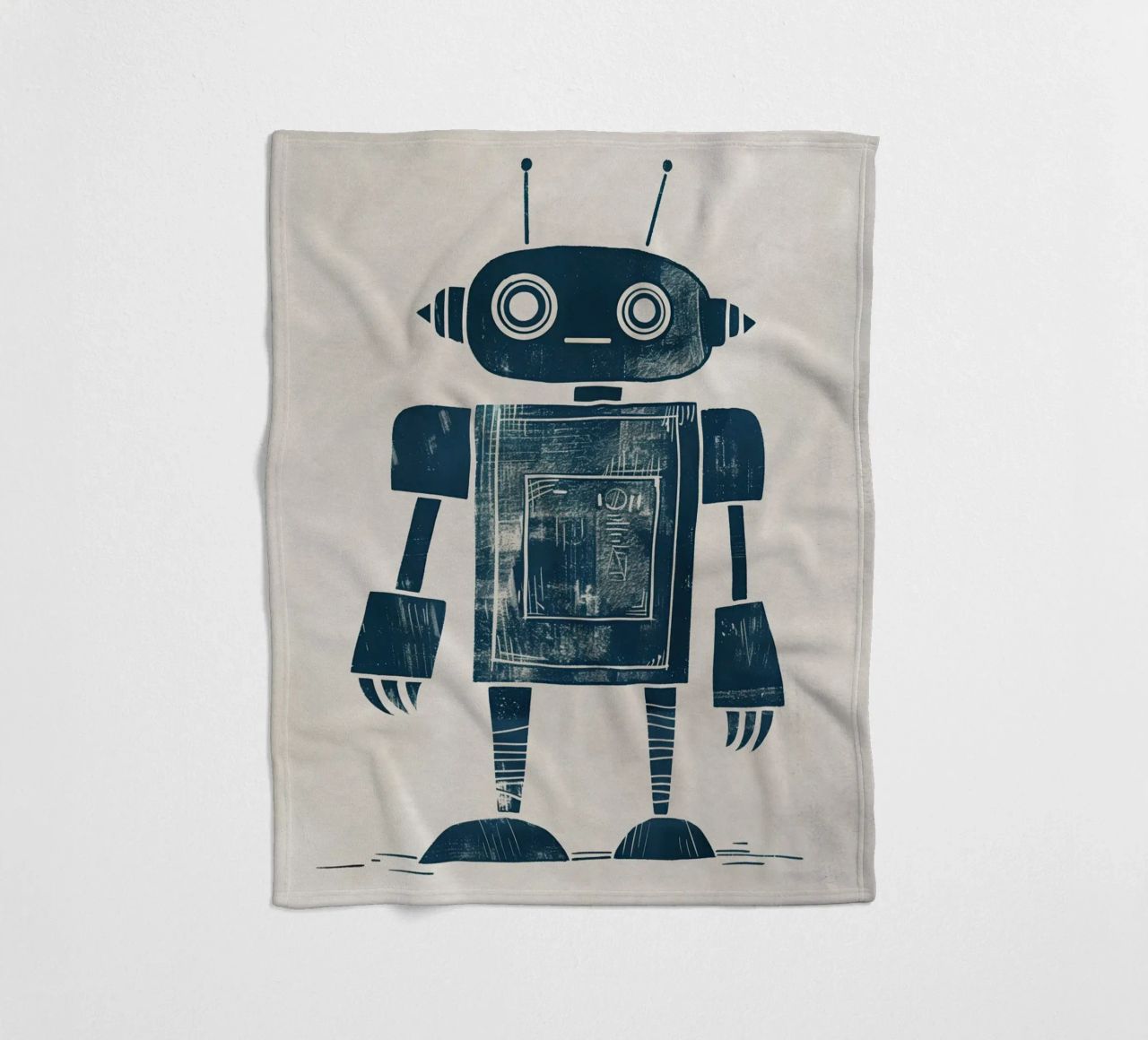 Boho Nursery 12 Robot coperta in pile da Boho Print Collection