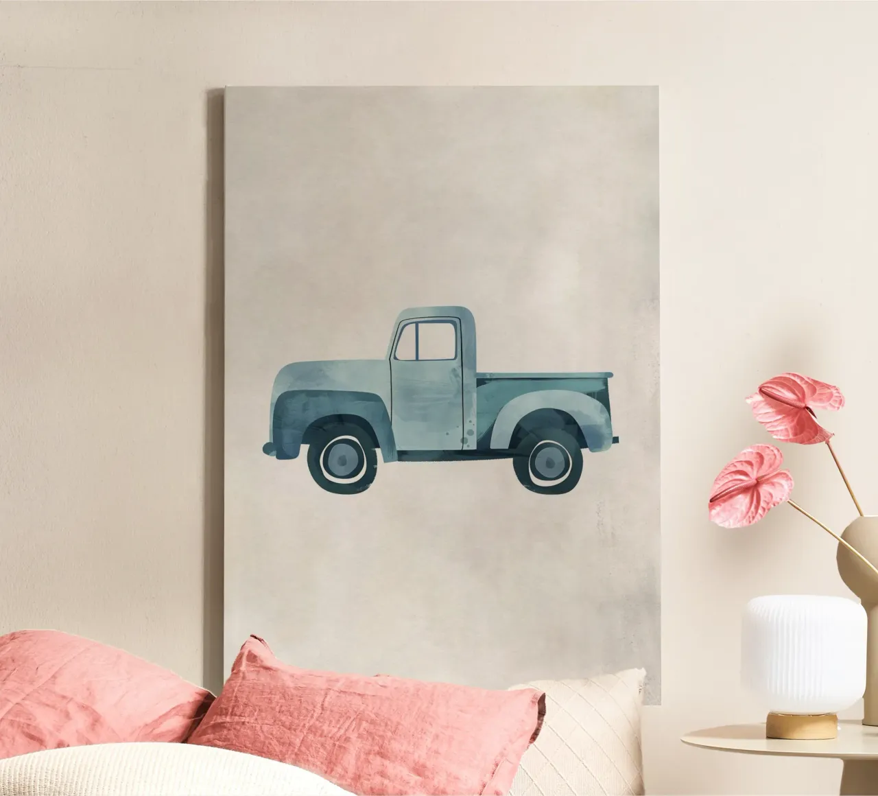 Boho Nursery 12 Truck canvas met Baklijst van Boho Print Collection