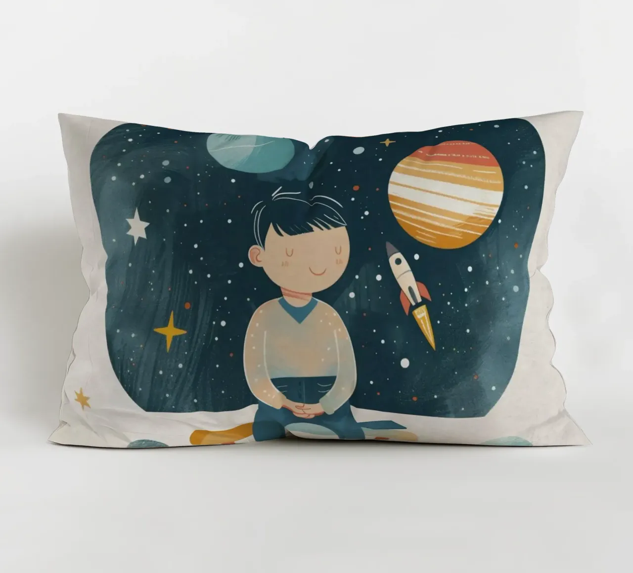 Boho Nursery 13 Astronomer cuscino da Boho Print Collection