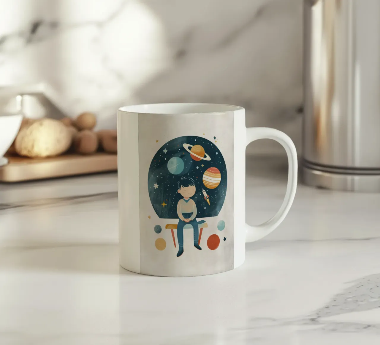 Boho Nursery 13 Astronomer tazza in ceramica da Boho Print Collection