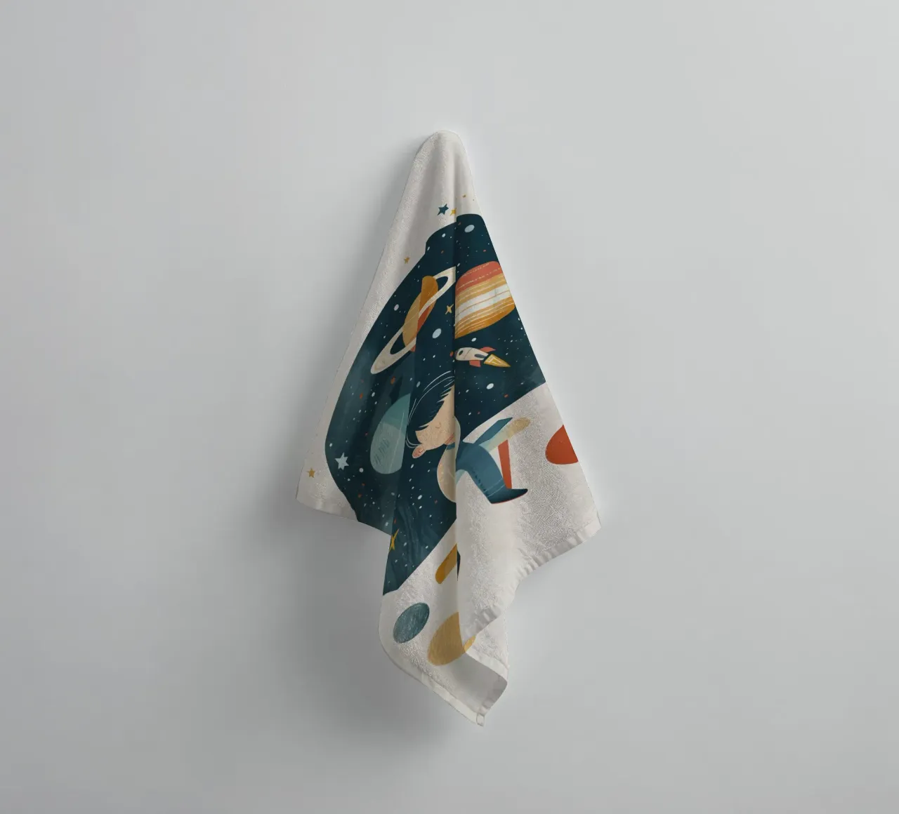 Boho Nursery 13 Astronomer asciugamano da bagno da Boho Print Collection