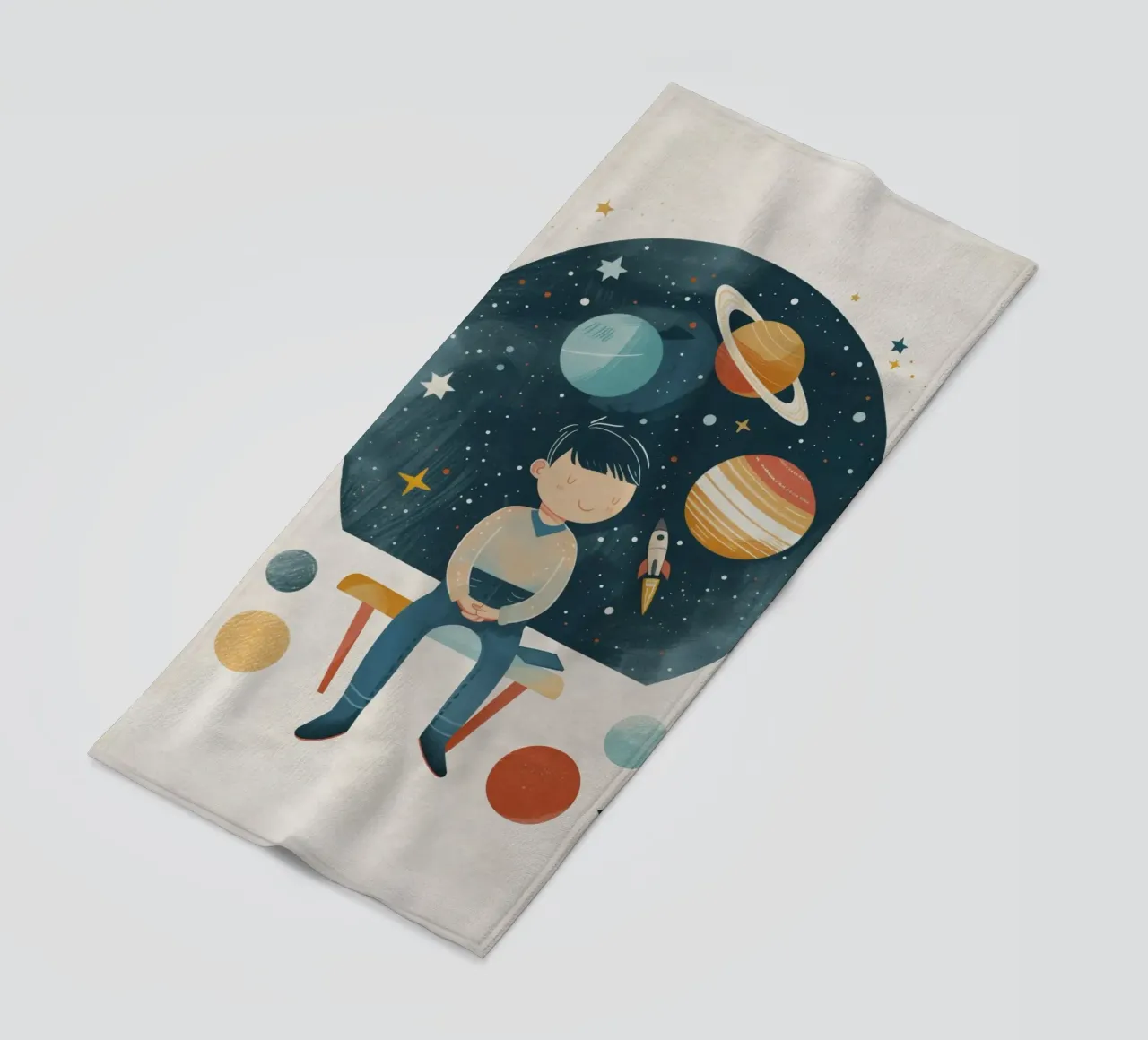Boho Nursery 13 Astronomer telo mare da Boho Print Collection