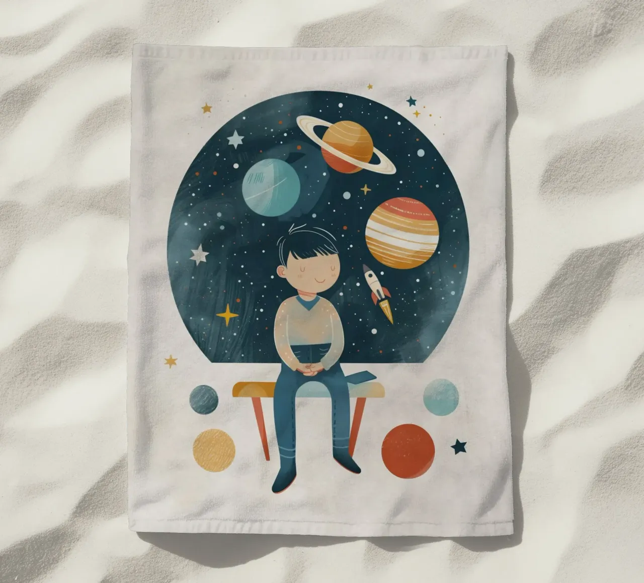 Boho Nursery 13 Astronomer telo mare da Boho Print Collection