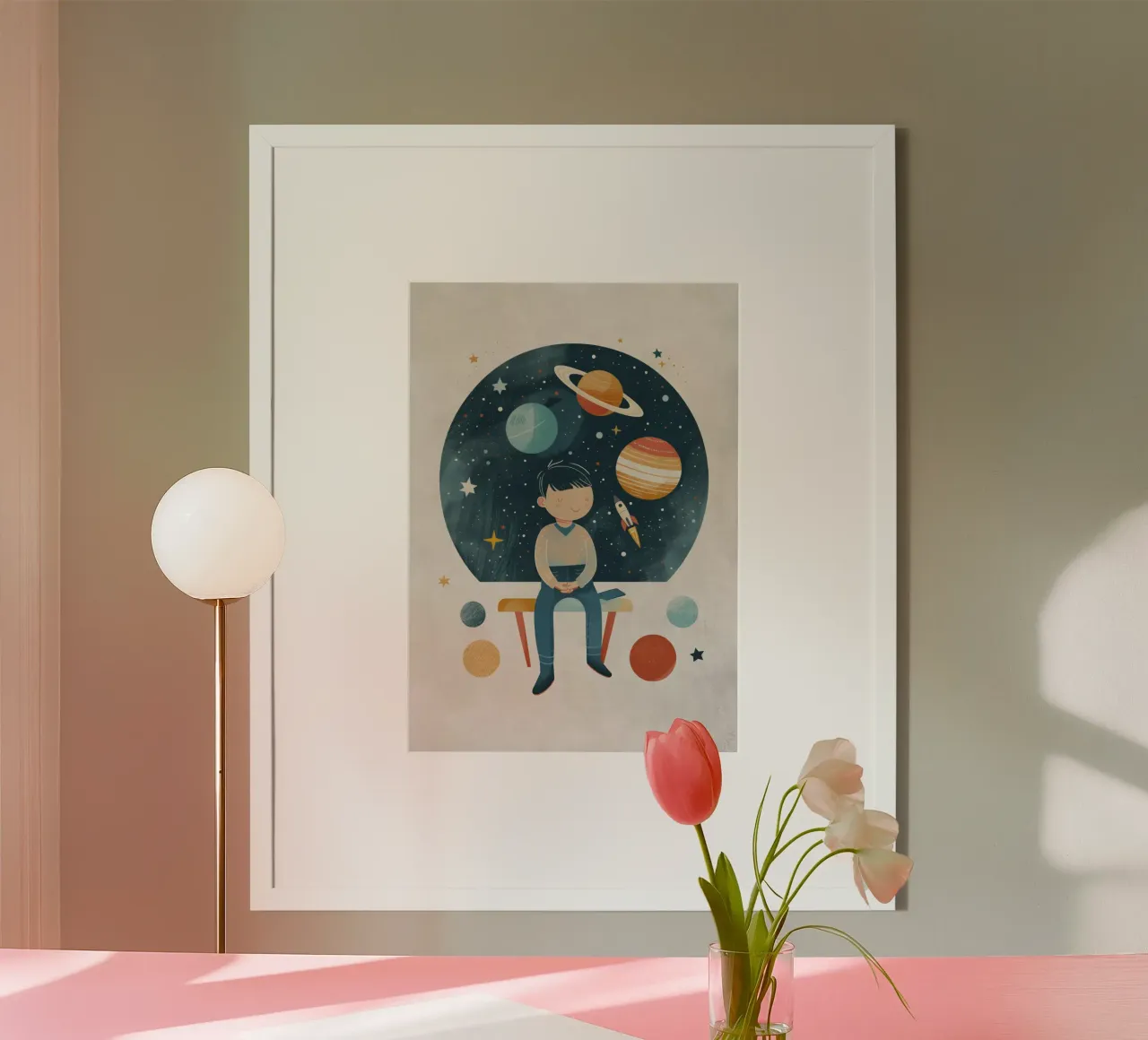 Boho Nursery 13 Astronomer carta hahnemühle da Boho Print Collection