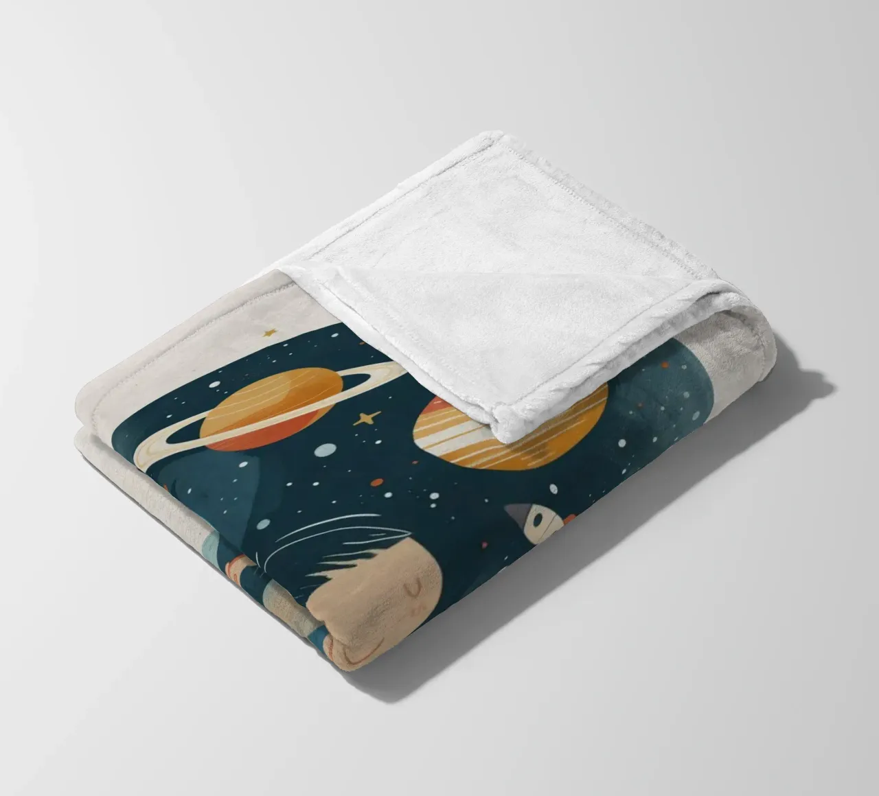 Boho Nursery 13 Astronomer coperta in pile da Boho Print Collection