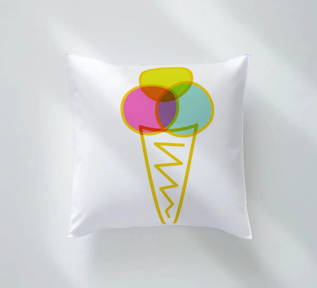 Eis in der Waffel cuscino da Constanze Art Direction