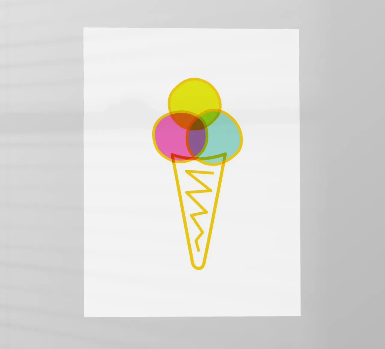 Eis in der Waffel pellicola backlit da Constanze Art Direction