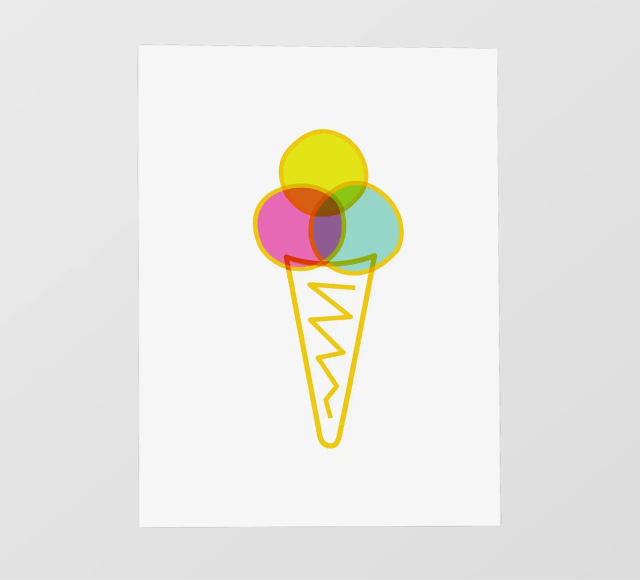 Eis in der Waffel pellicola backlit da Constanze Art Direction