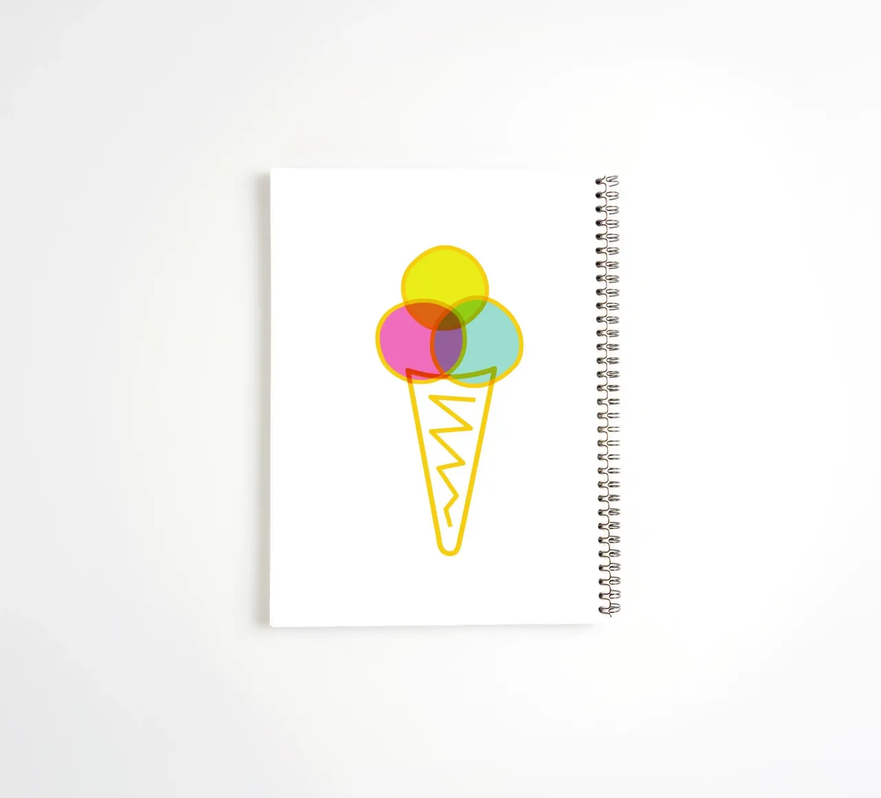 Eis in der Waffel spiral notebook by Constanze Art Direction