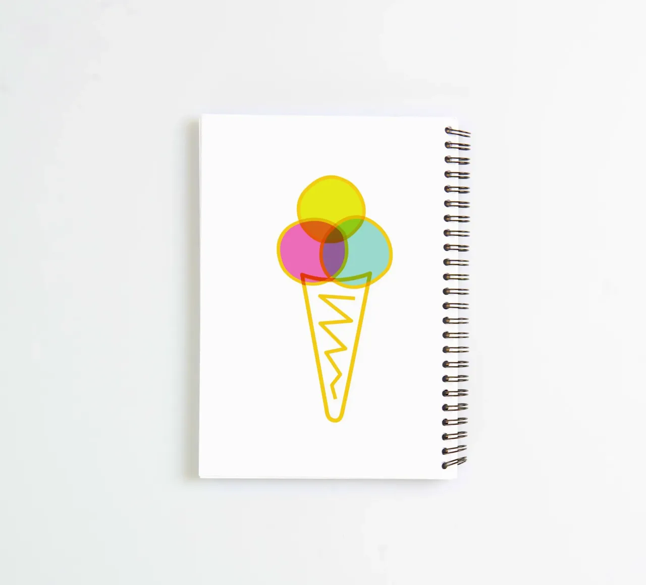 Eis in der Waffel spiral notebook by Constanze Art Direction