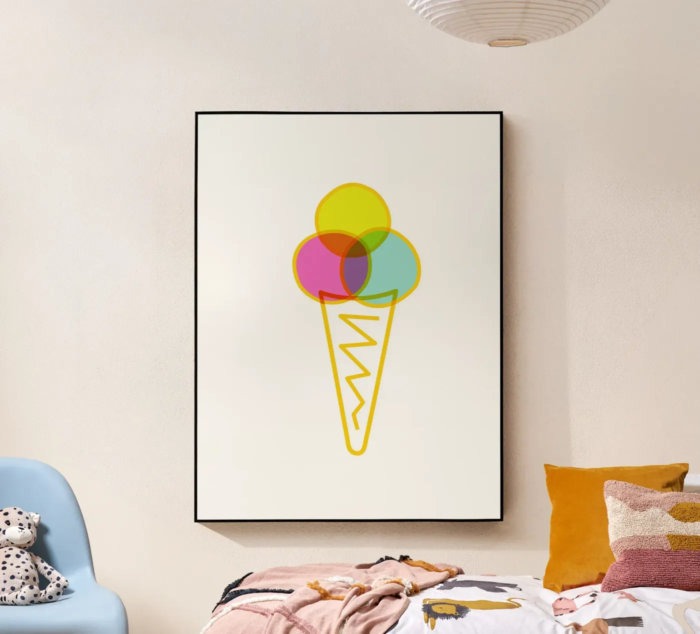 Eis in der Waffel plexiglass da Constanze Art Direction