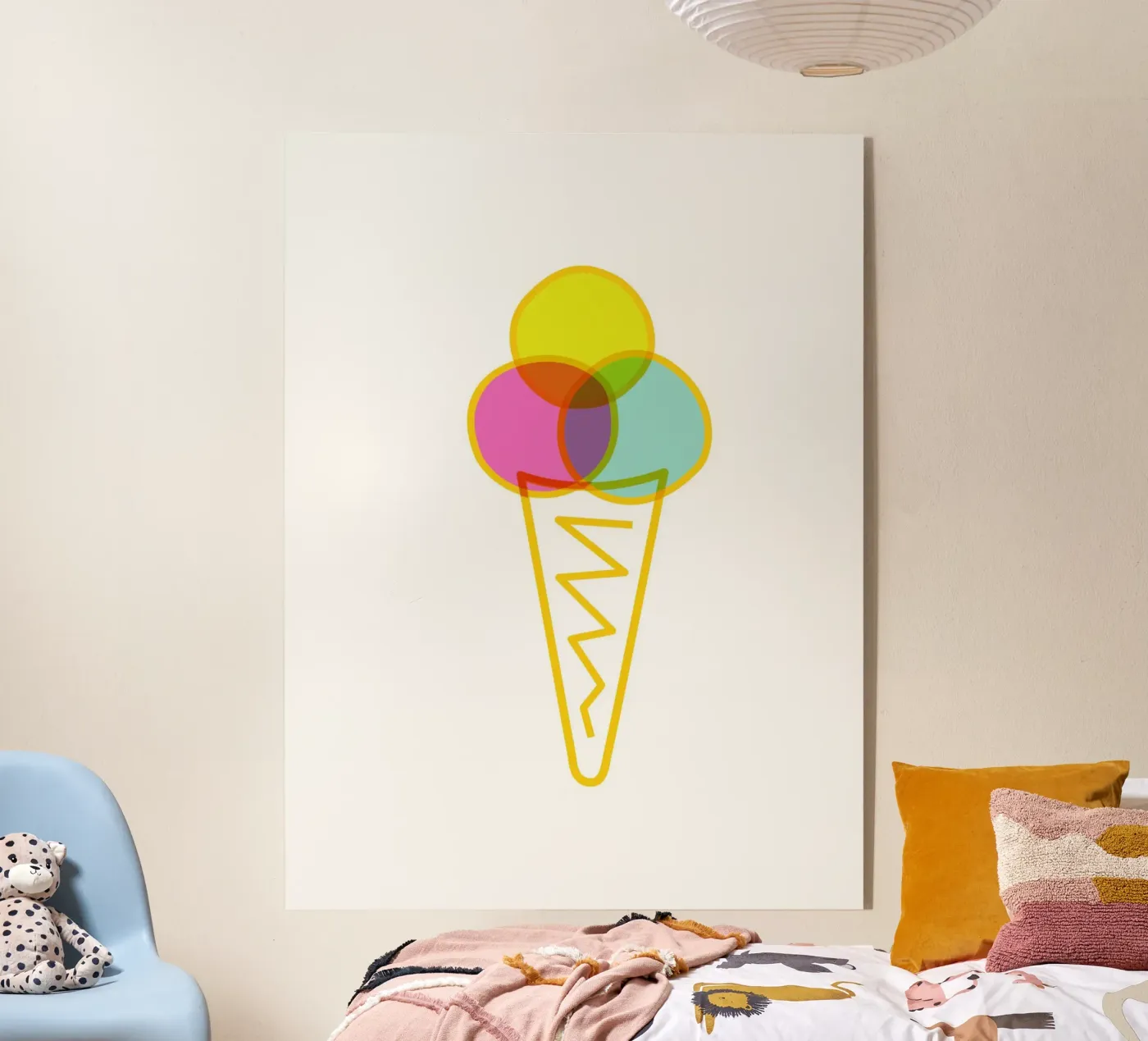 Eis in der Waffel plexiglass da Constanze Art Direction