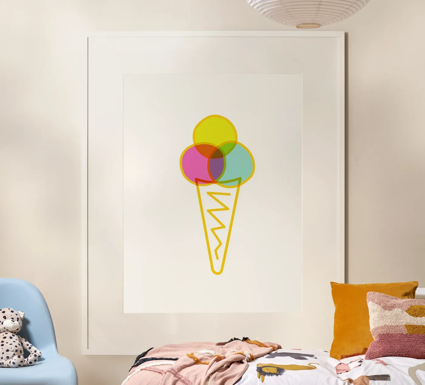Eis in der Waffel poster da Constanze Art Direction