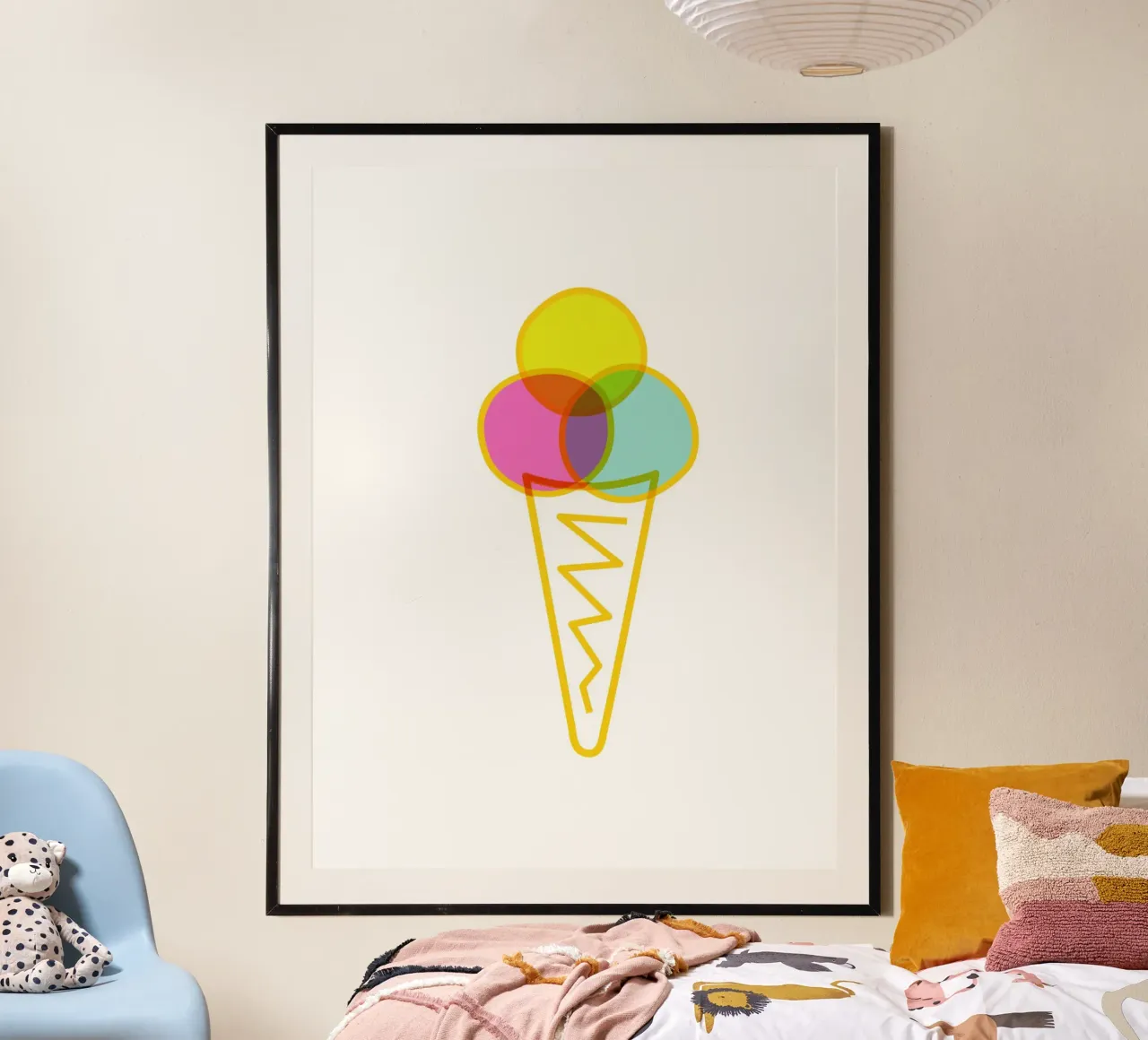 Eis in der Waffel poster da Constanze Art Direction