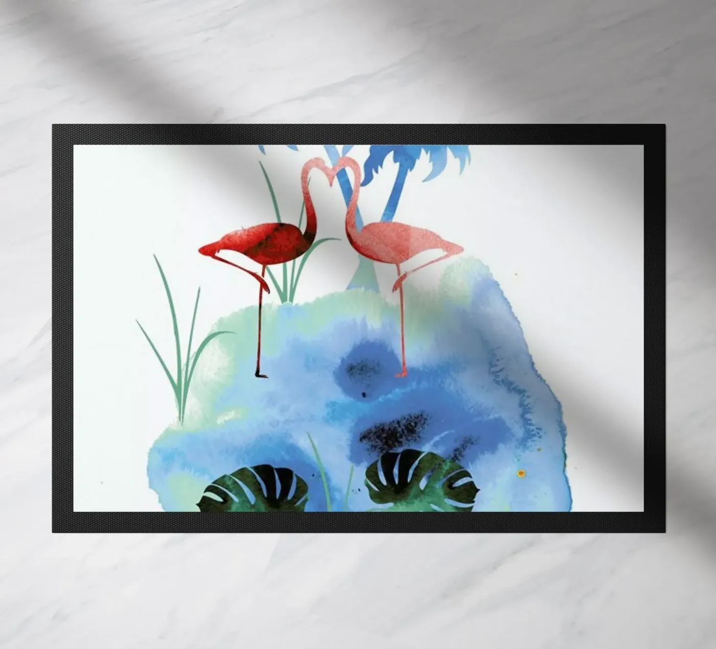 Flamingo Blues zerbino da XOXO Arte