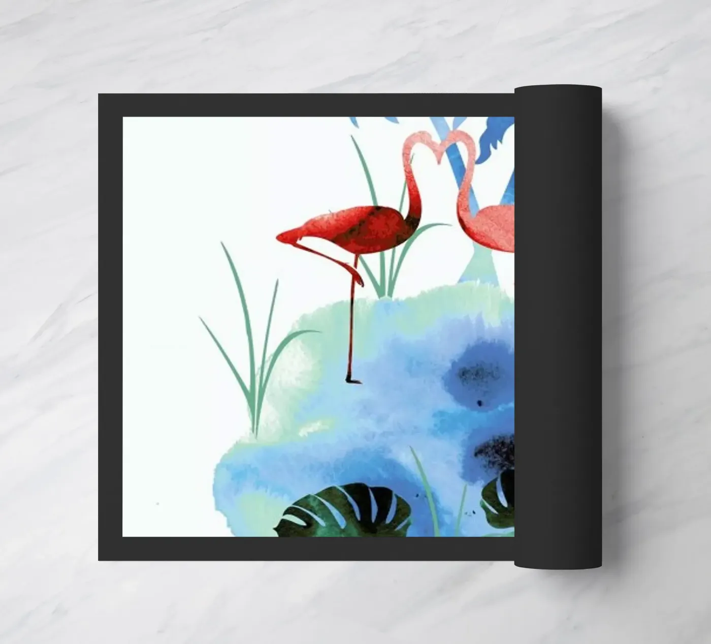 Flamingo Blues zerbino da XOXO Arte