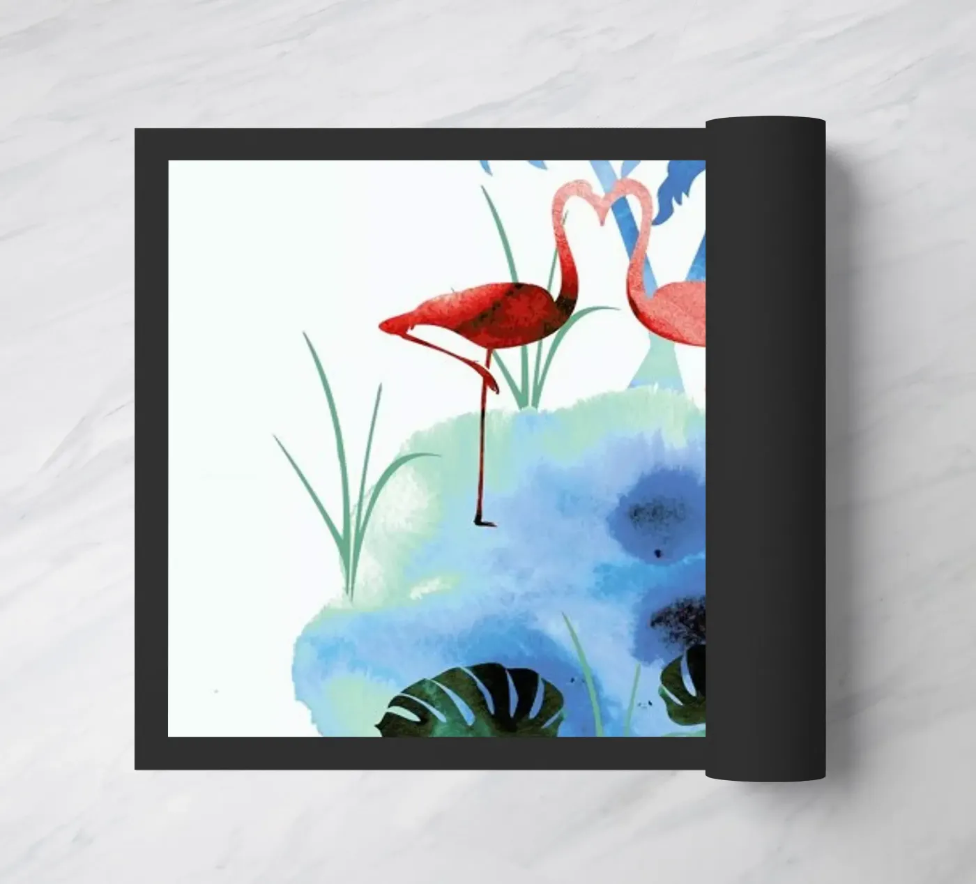 Flamingo Blues zerbino da XOXO Arte