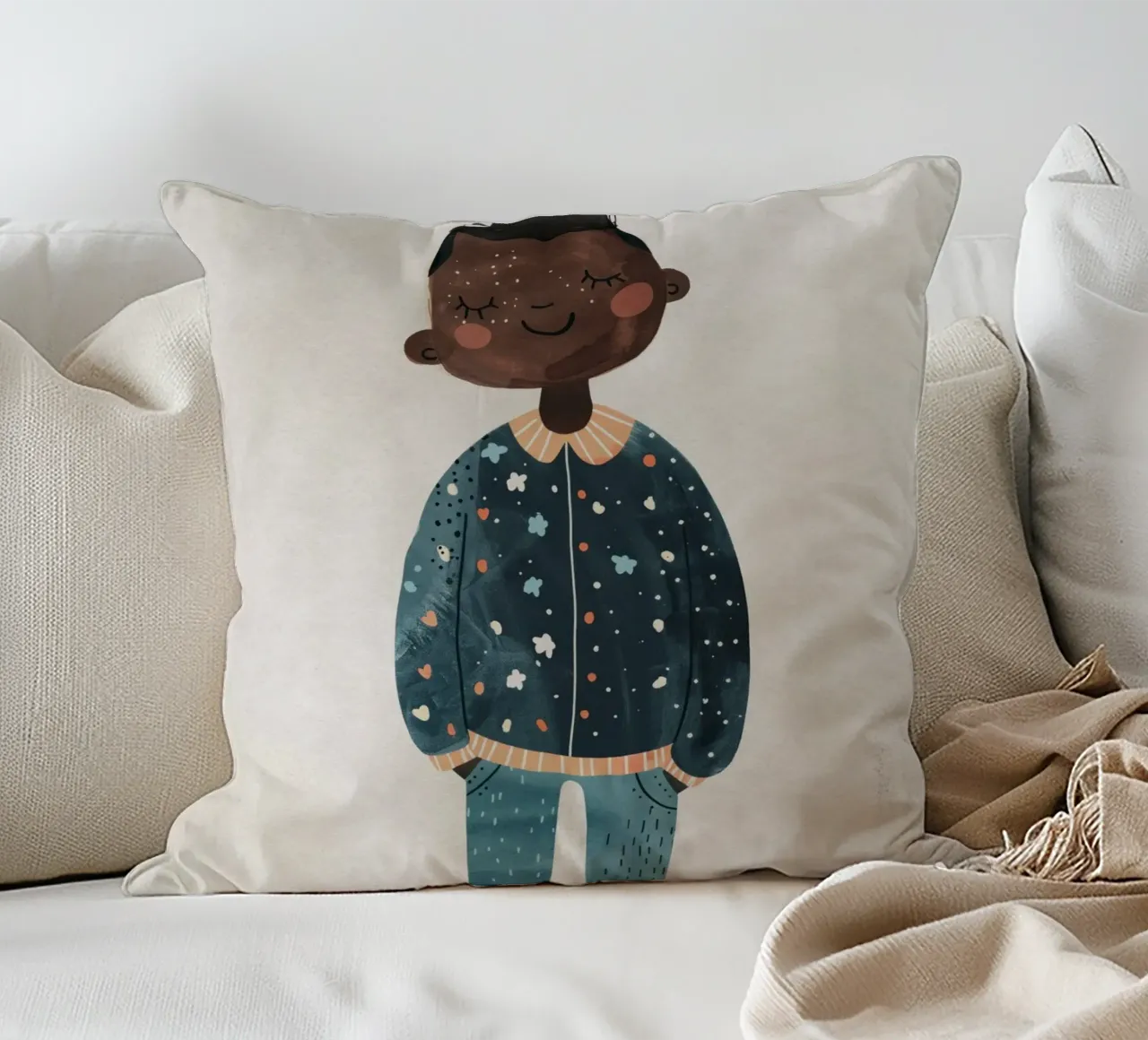 Boho Nursery 13 Dreamer cojín de Boho Print Collection