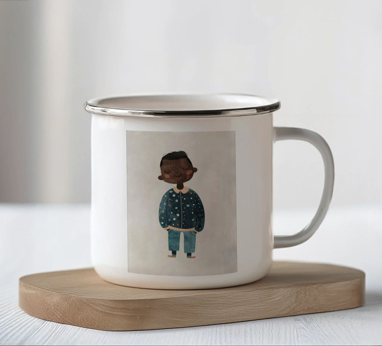 Boho Nursery 13 Dreamer tazza in smalto da Boho Print Collection