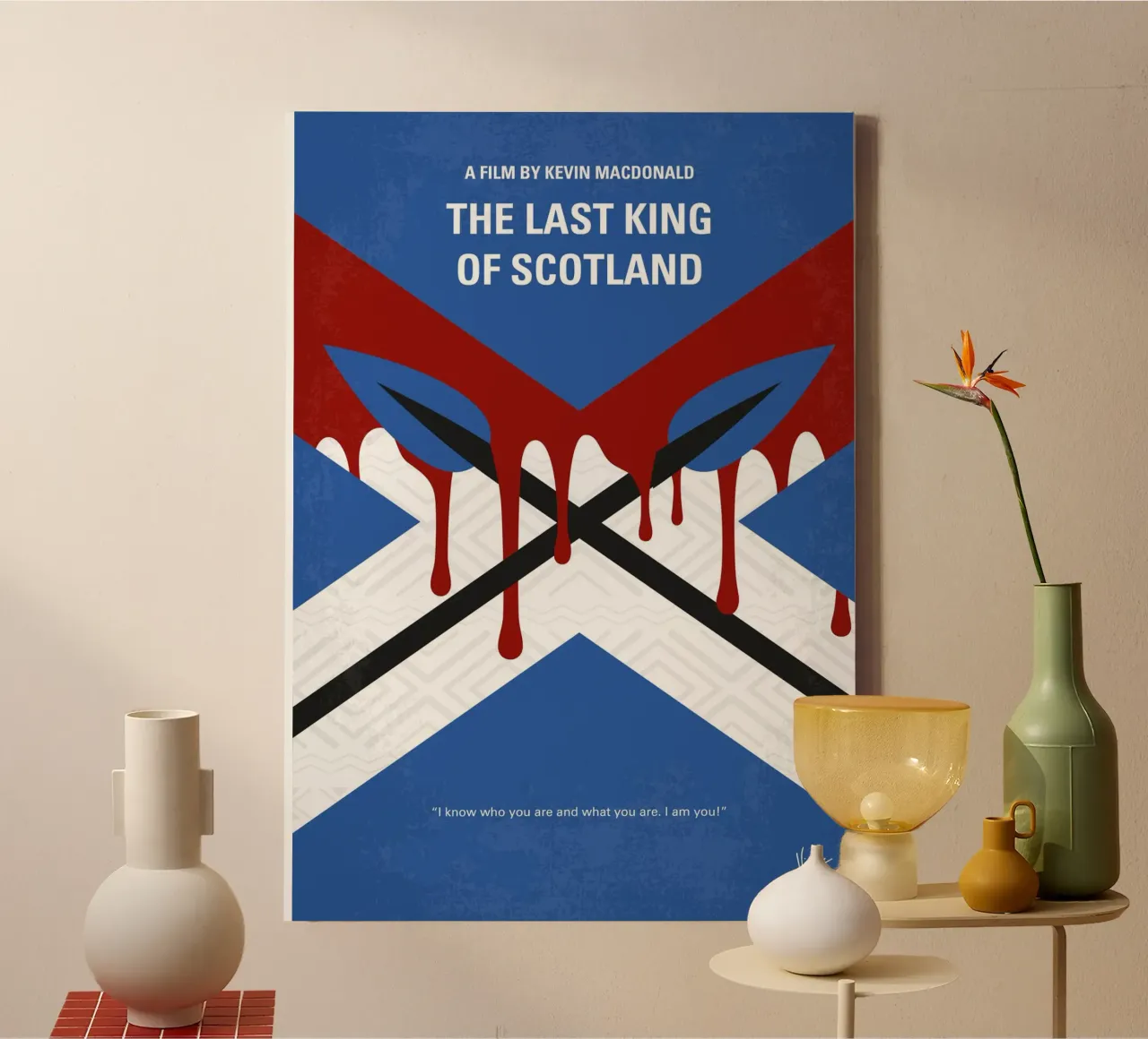 No1110 My The Last King of Scotland minimal movie poster tela con Cornice a cassetta da Chungkong