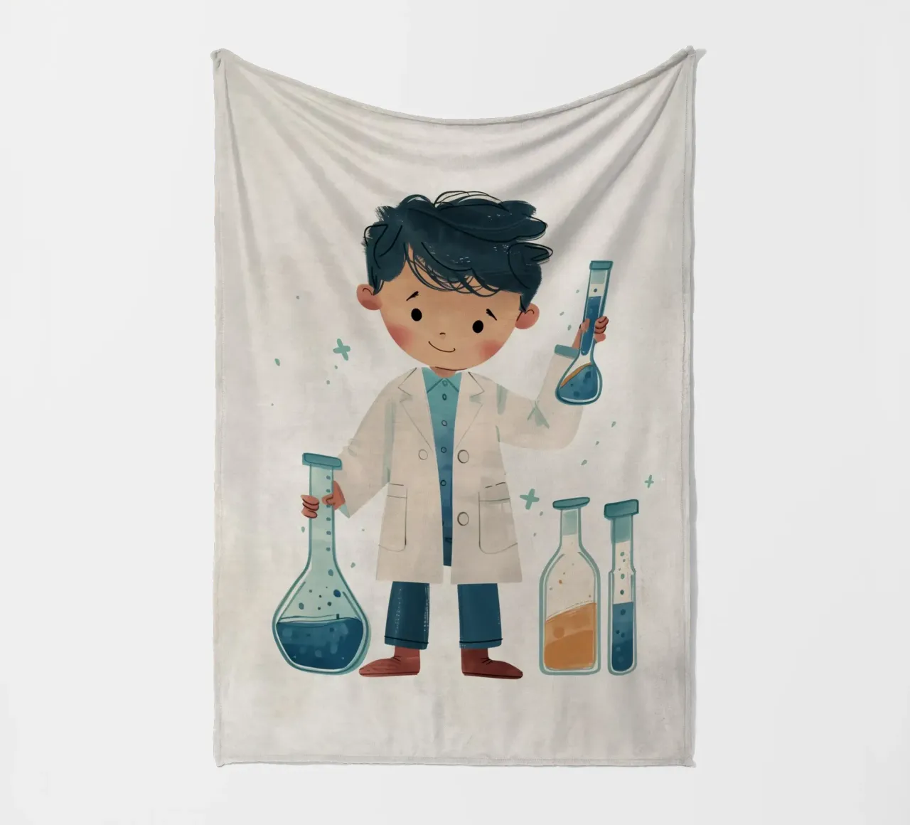 Boho Nursery 13 Scientist coperta in pile da Boho Print Collection