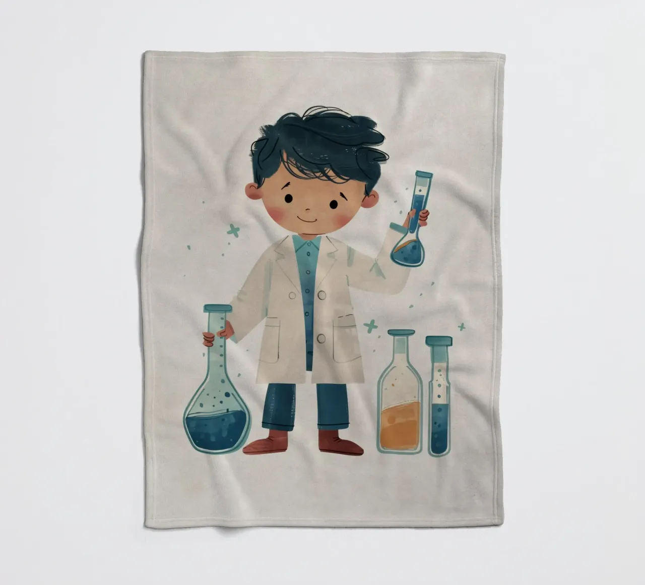 Boho Nursery 13 Scientist coperta in pile da Boho Print Collection
