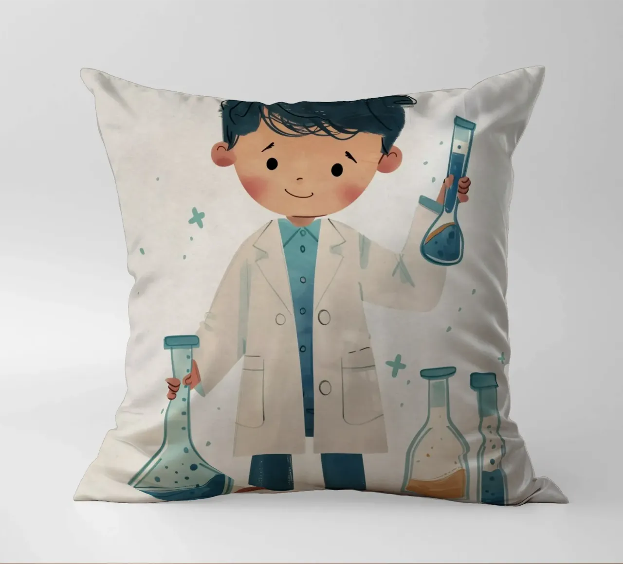 Boho Nursery 13 Scientist cuscino da Boho Print Collection