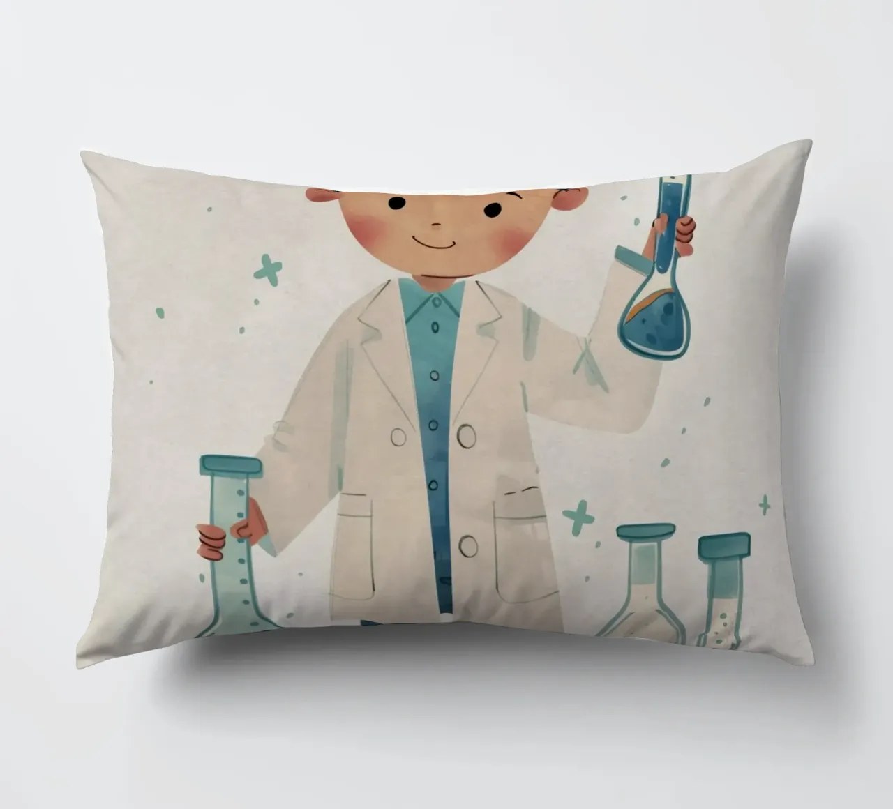 Boho Nursery 13 Scientist cuscino da Boho Print Collection