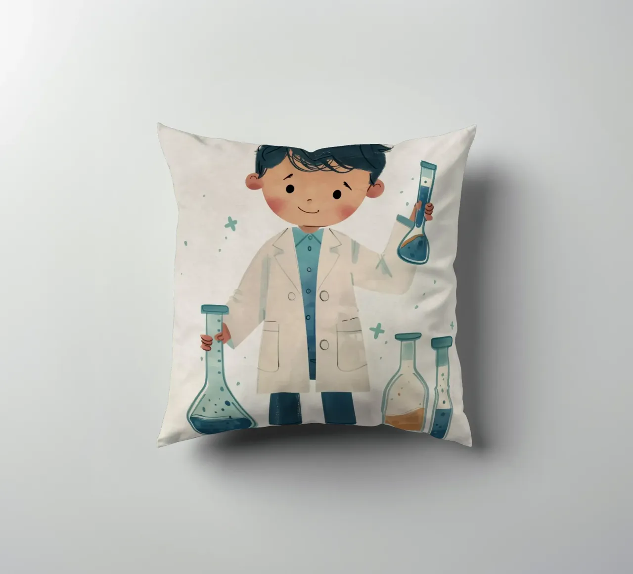 Boho Nursery 13 Scientist cuscino da Boho Print Collection