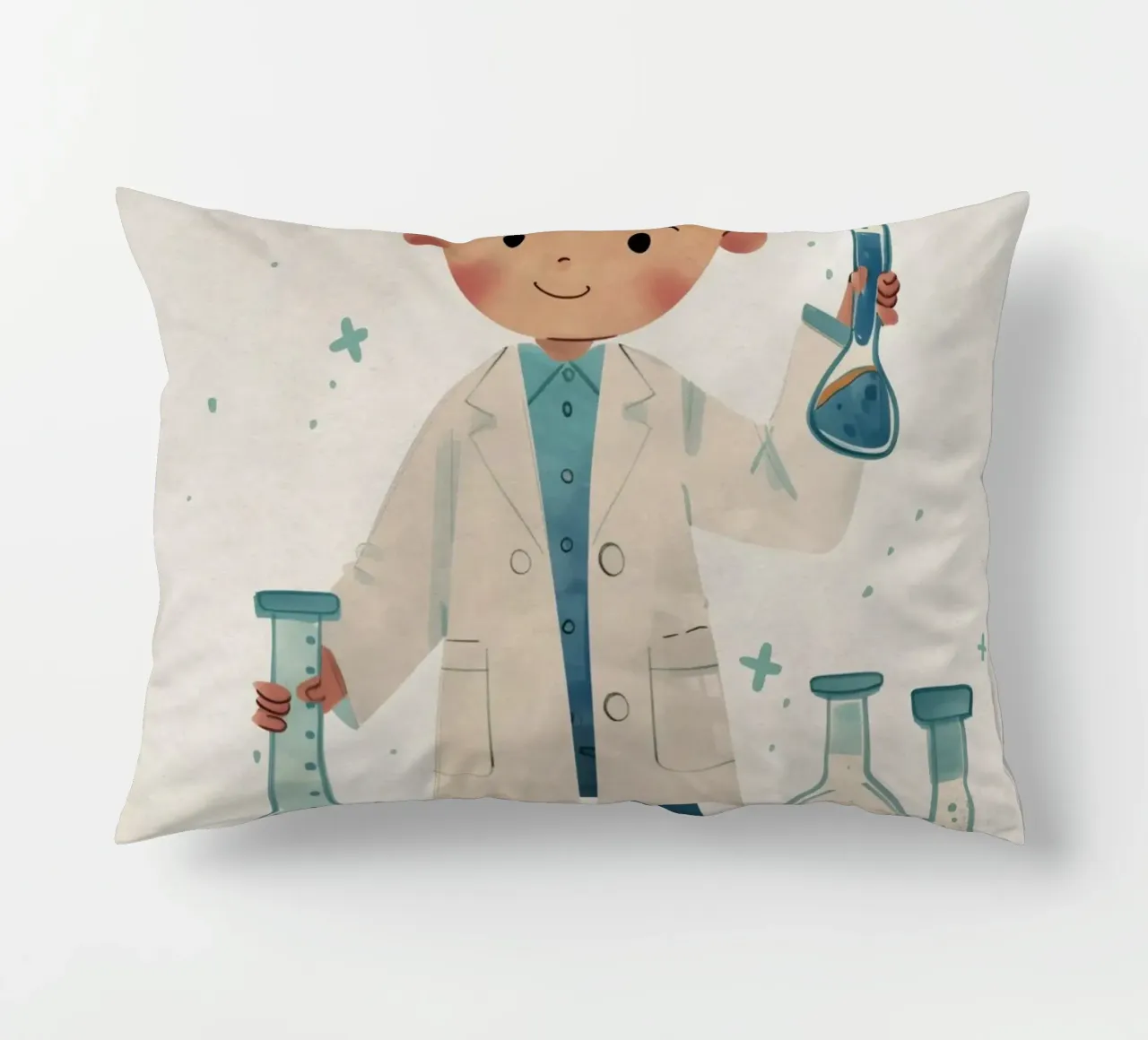 Boho Nursery 13 Scientist cuscino da Boho Print Collection