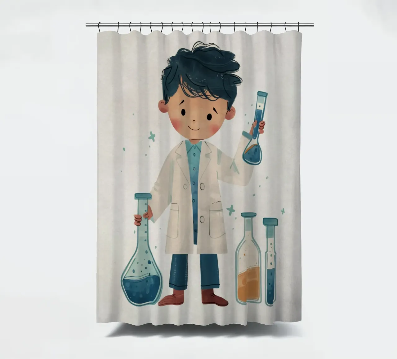 Boho Nursery 13 Scientist tenda da doccia da Boho Print Collection
