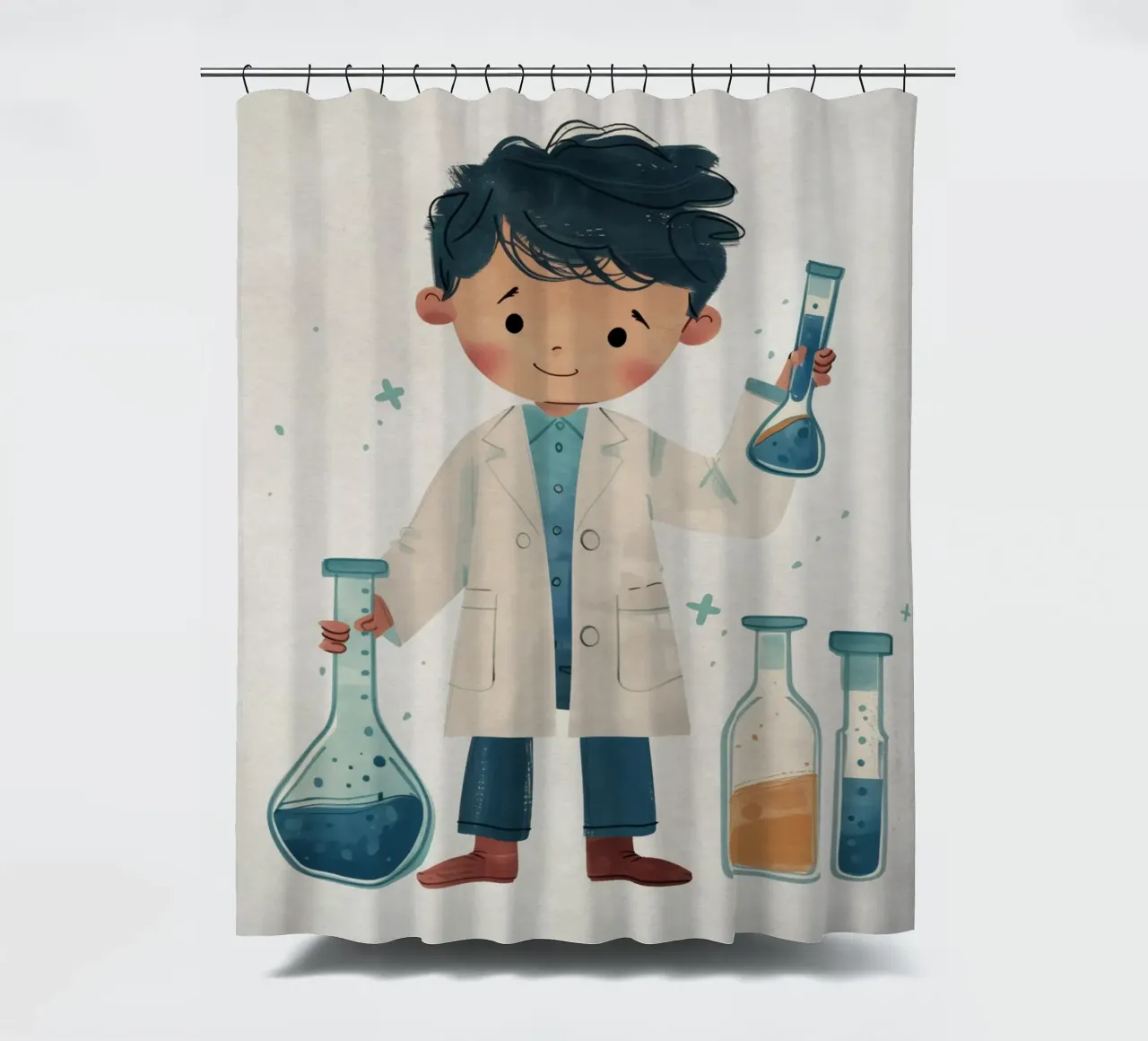 Boho Nursery 13 Scientist tenda da doccia da Boho Print Collection