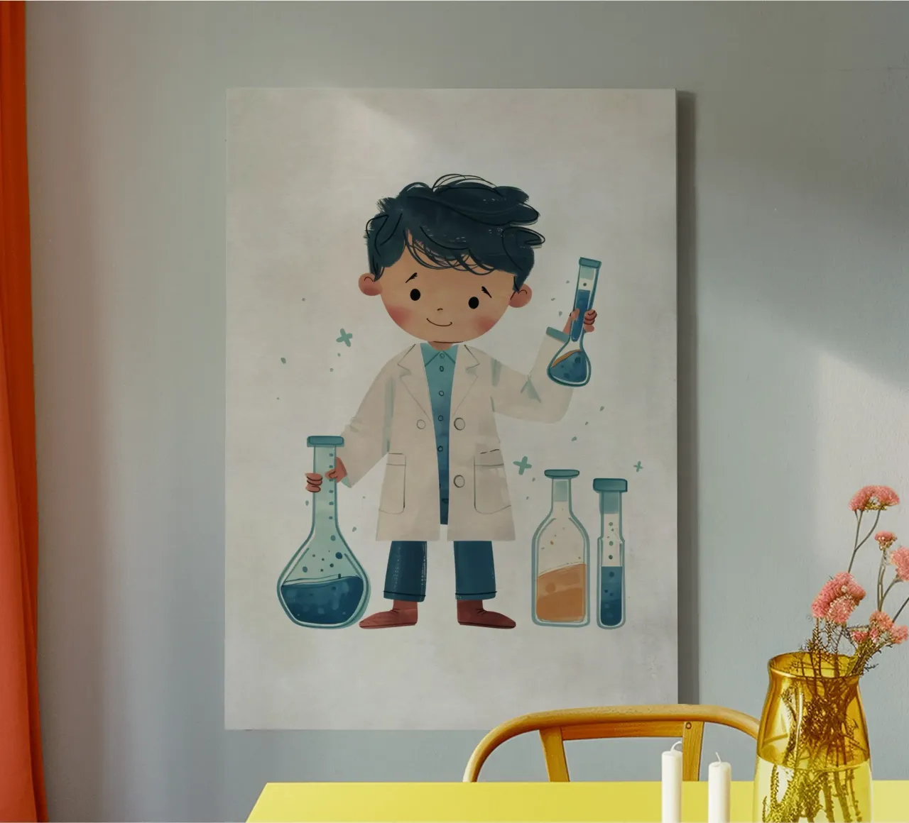 Boho Nursery 13 Scientist tela da Boho Print Collection