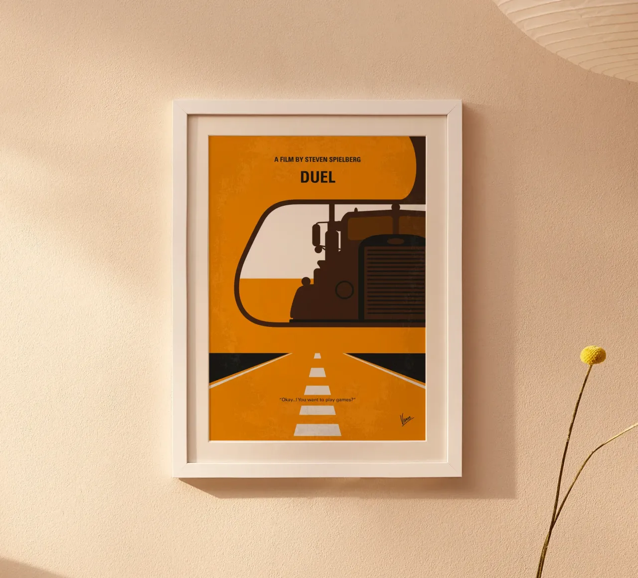 No1111 My Duel minimal movie poster poster con telaio in plastica da Chungkong