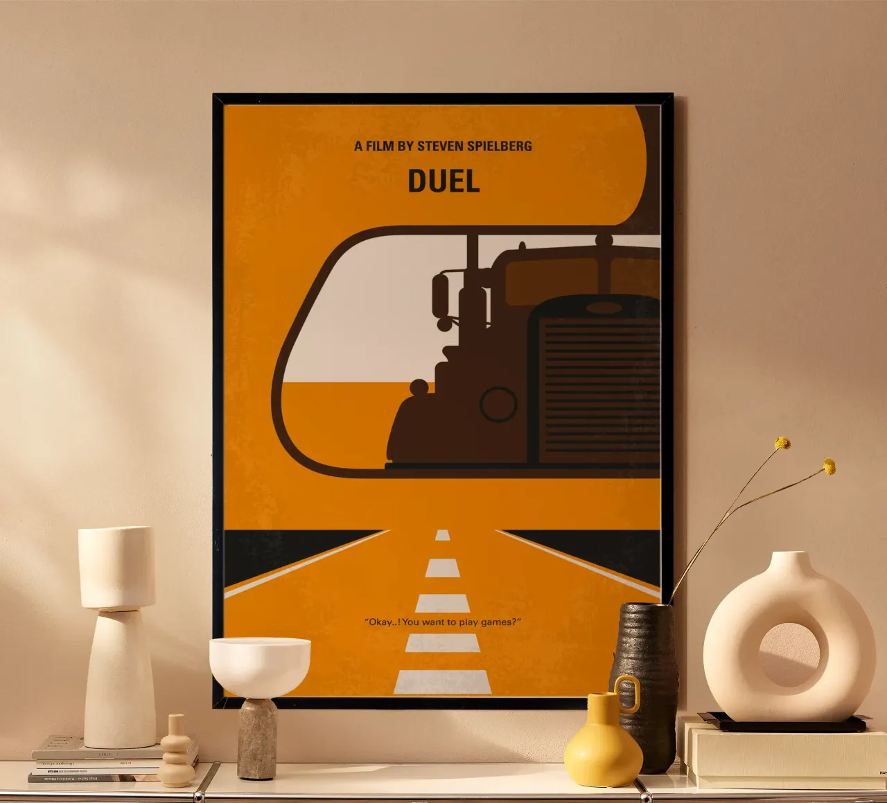 No1111 My Duel minimal movie poster poster con telaio in plastica da Chungkong