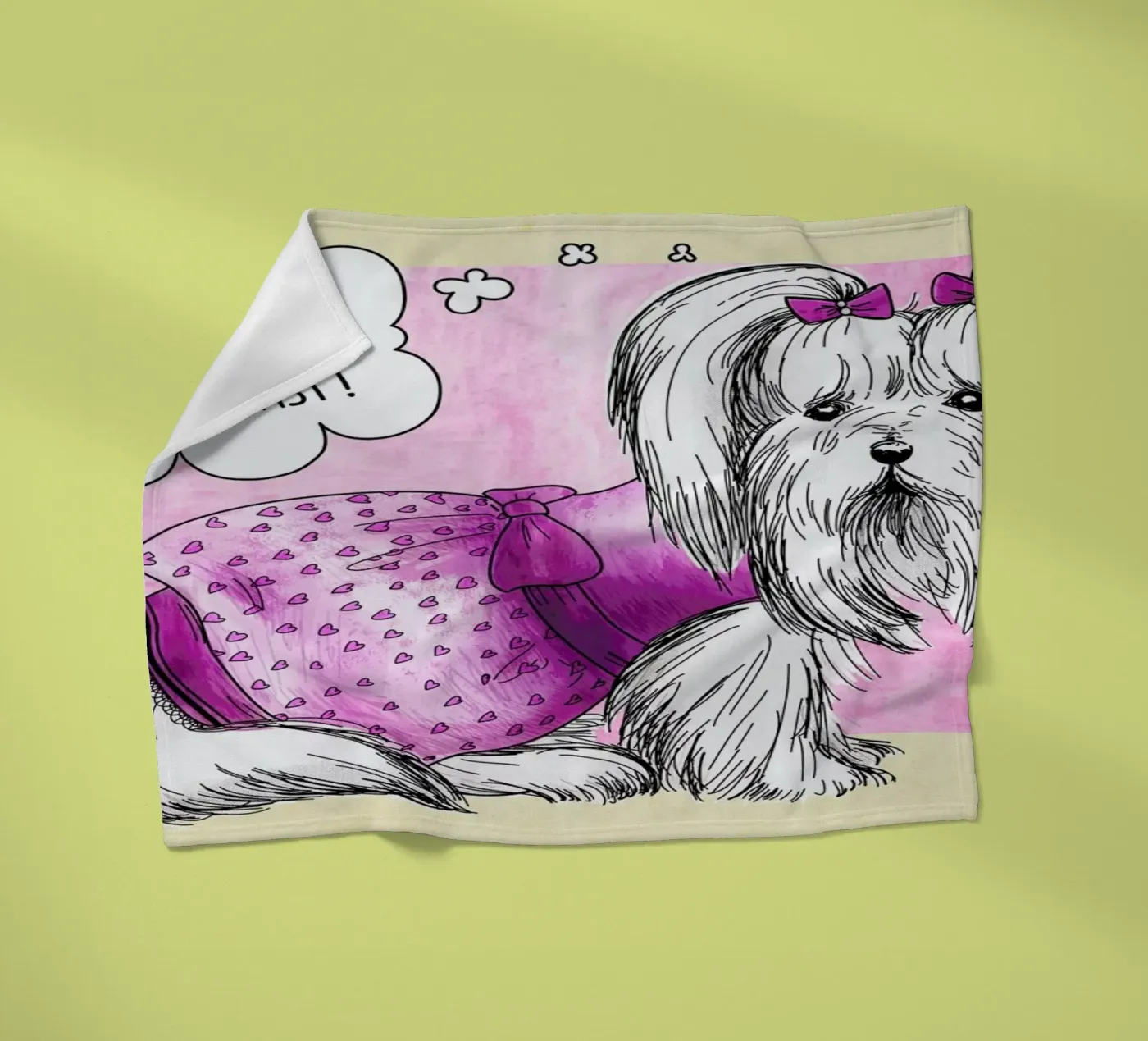 Dolly fleece blanket by Anna Fietta