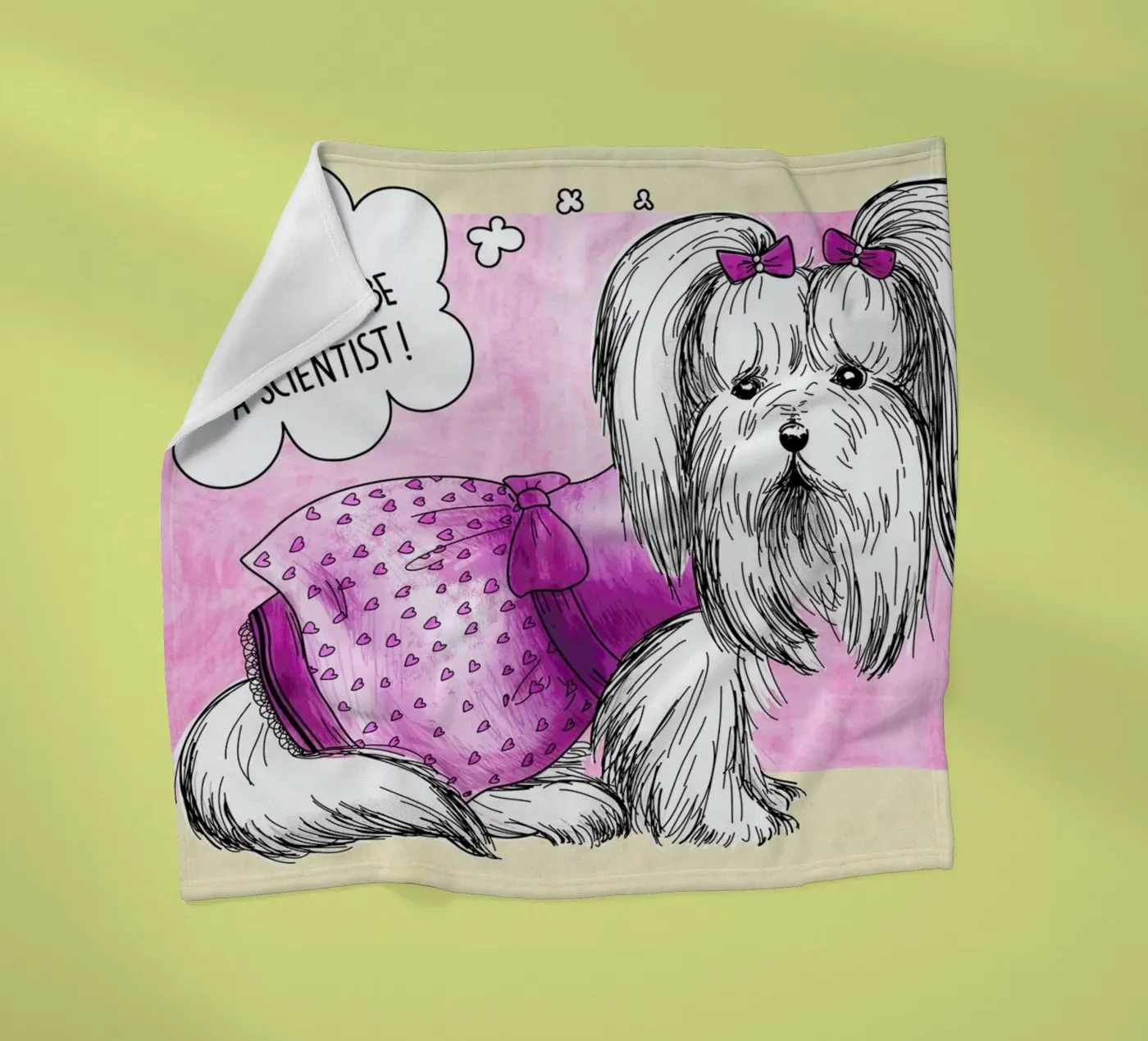 Dolly fleece blanket by Anna Fietta