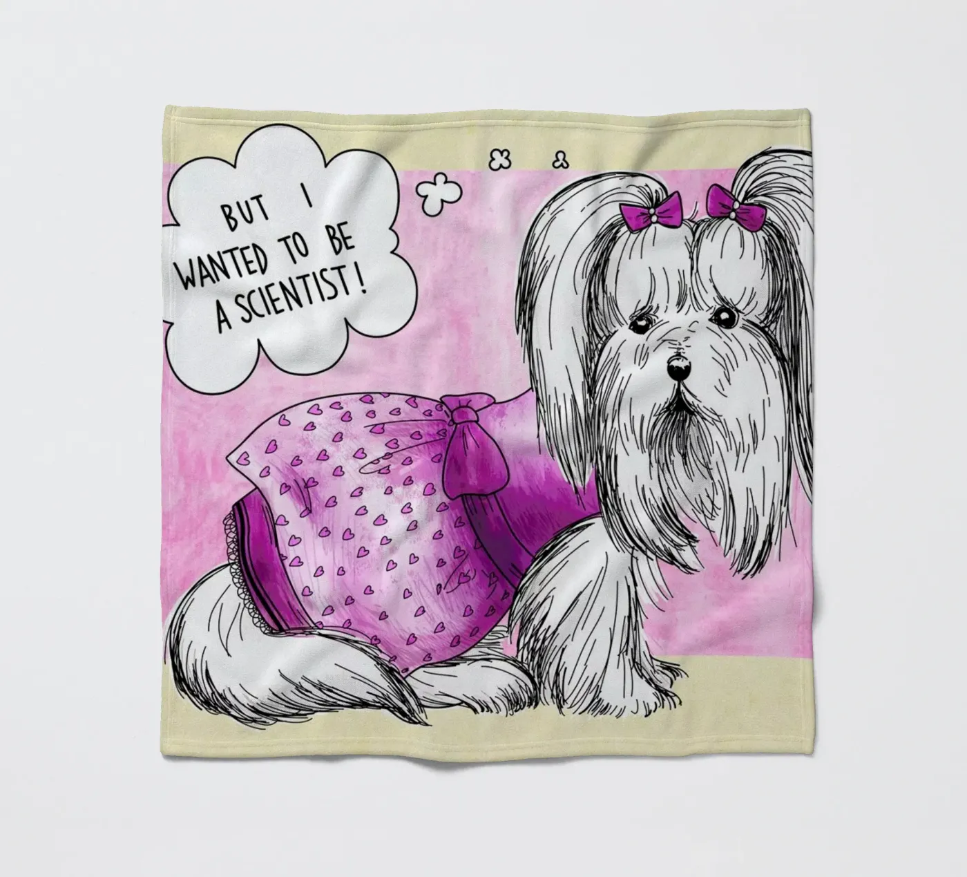 Dolly fleece blanket by Anna Fietta
