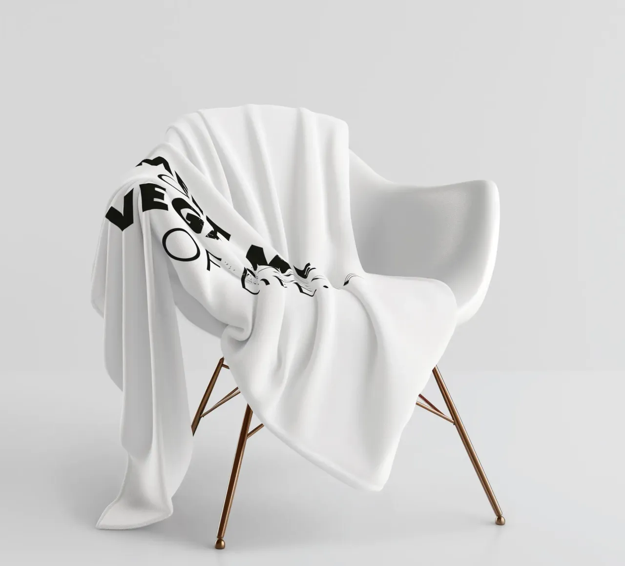 Meet me on the vegan side of life coperta in pile da Constanze Art Direction