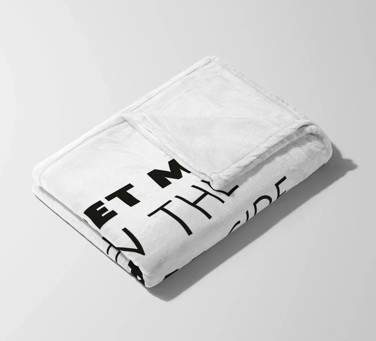 Meet me on the vegan side of life coperta in pile da Constanze Art Direction