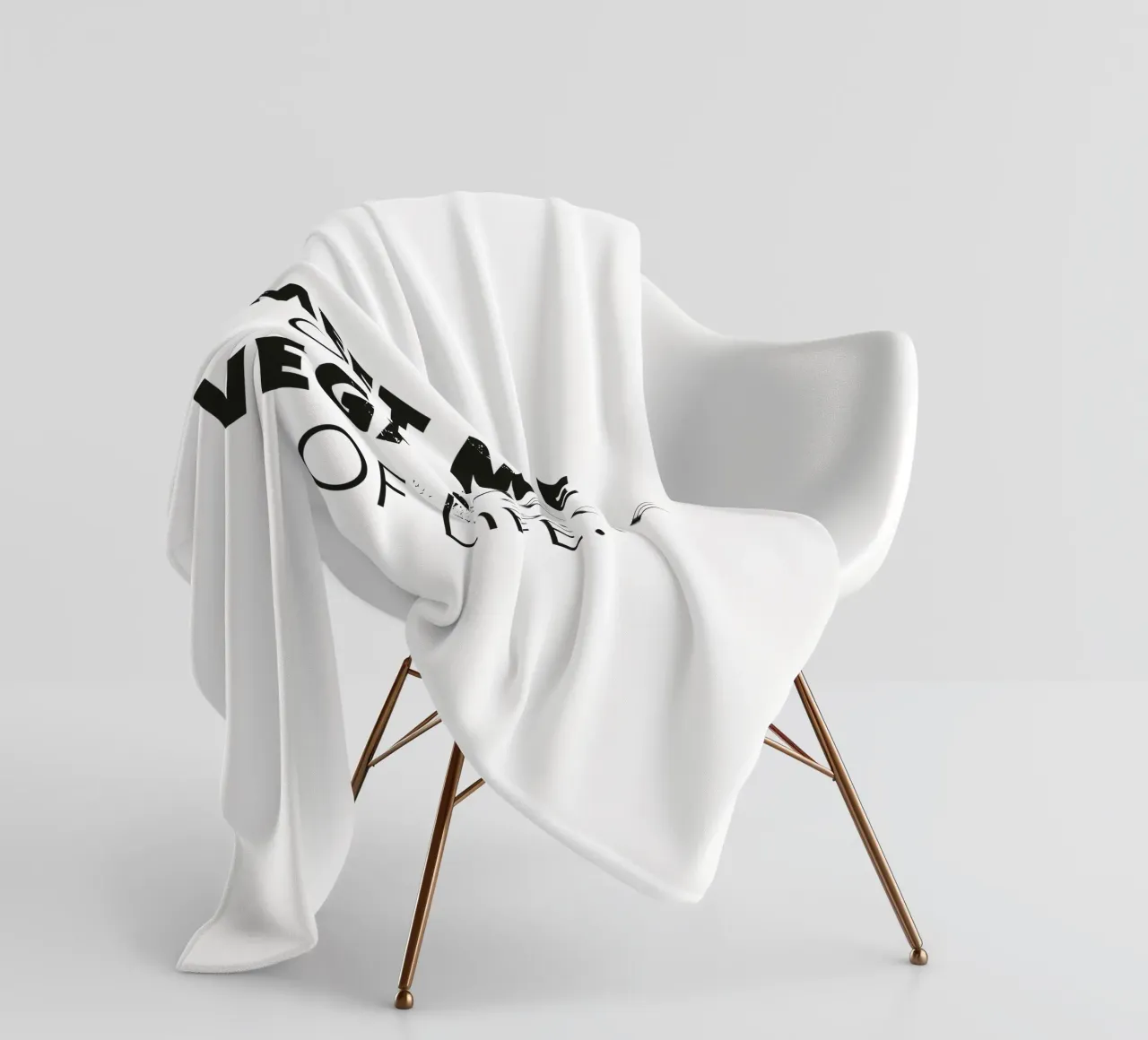 Meet me on the vegan side of life coperta in pile da Constanze Art Direction
