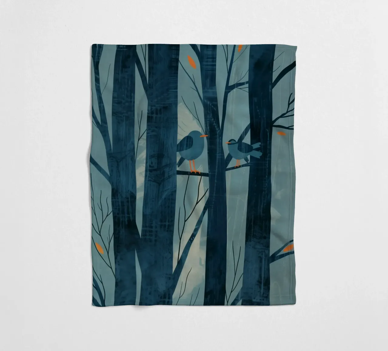 Boho Nursery 14 Birds coperta in pile da Boho Print Collection