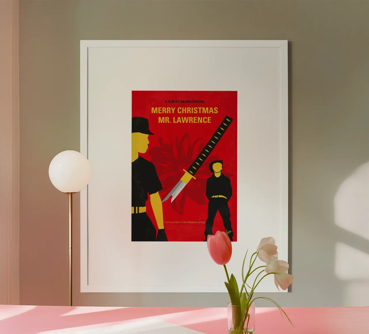 No1115 My Merry Christmas Mr Lawrence minimal movie poster poster con telaio in plastica da Chungkong