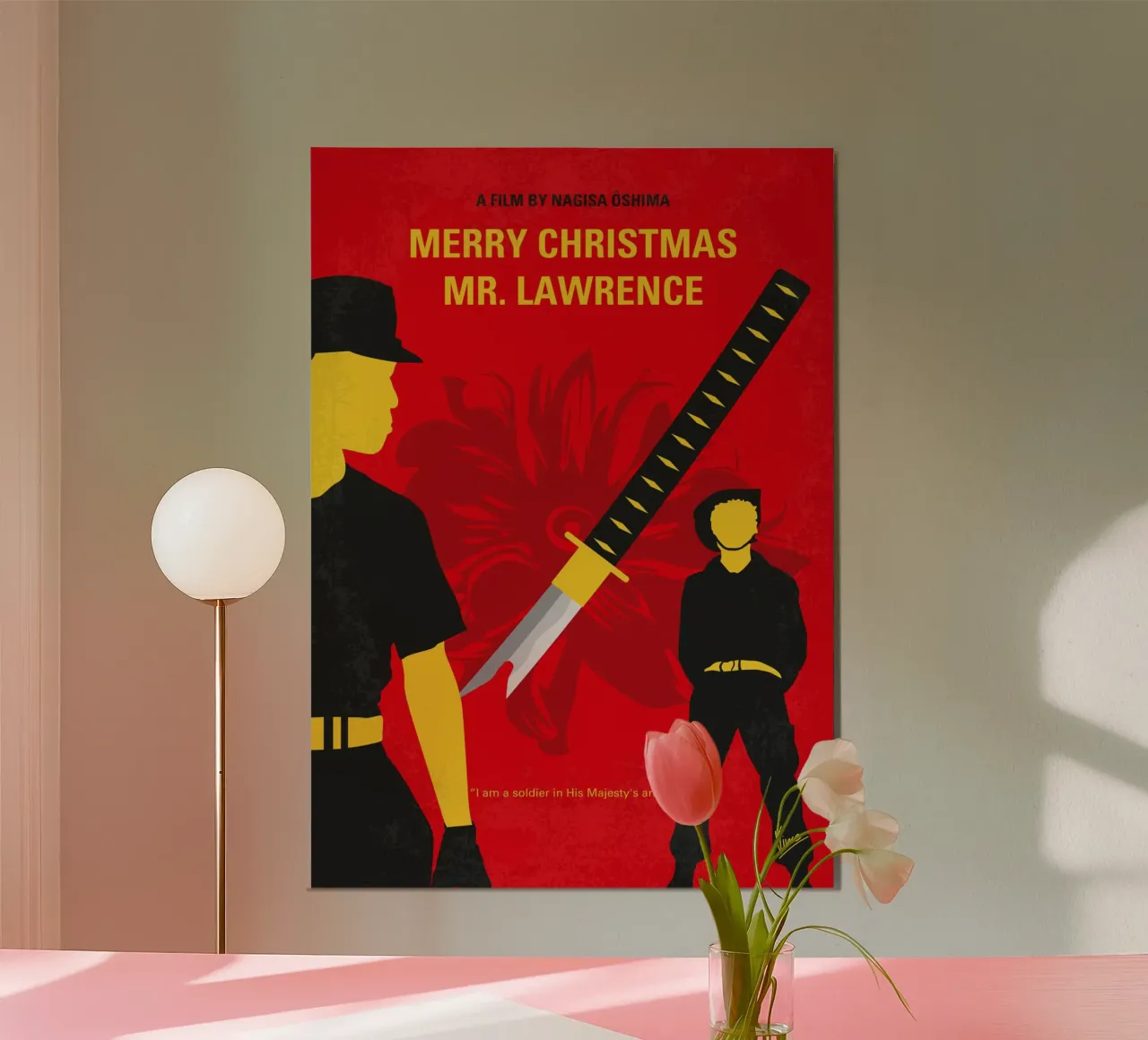 No1115 My Merry Christmas Mr Lawrence minimal movie poster poster con telaio in plastica da Chungkong