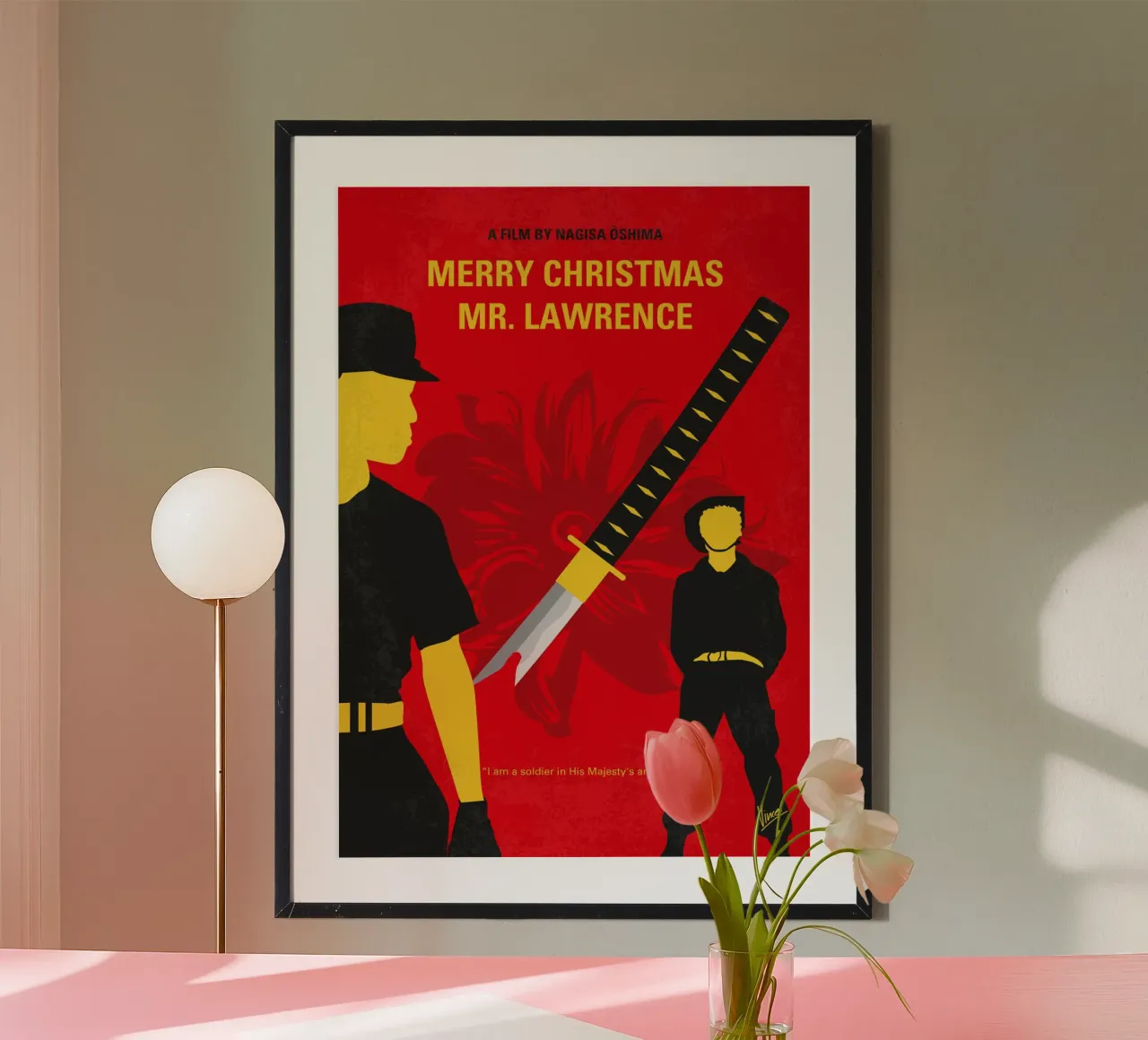 No1115 My Merry Christmas Mr Lawrence minimal movie poster poster con telaio in plastica da Chungkong