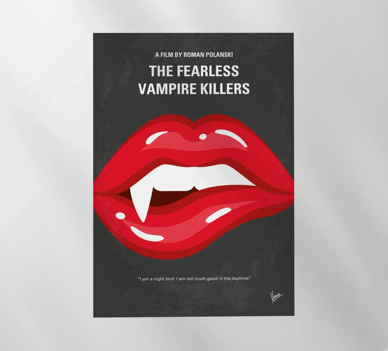 No1119 My The Fearless Vampire Killers minimal movie poster pellicola backlit da Chungkong