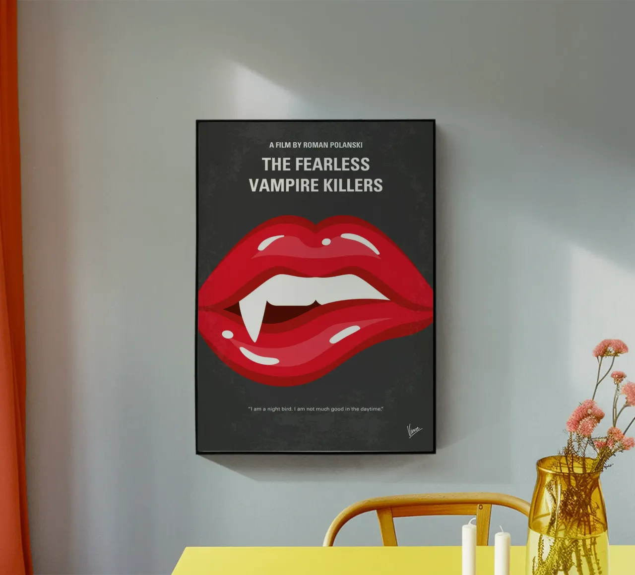 No1119 My The Fearless Vampire Killers minimal movie poster plexiglass da Chungkong