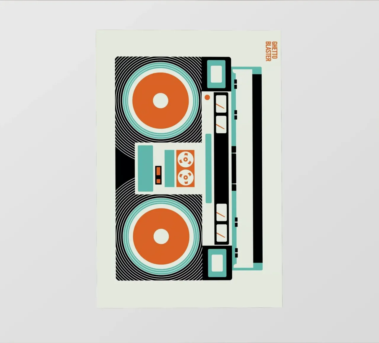 Ghetto Blaster telo in pvc da Bo Lundberg