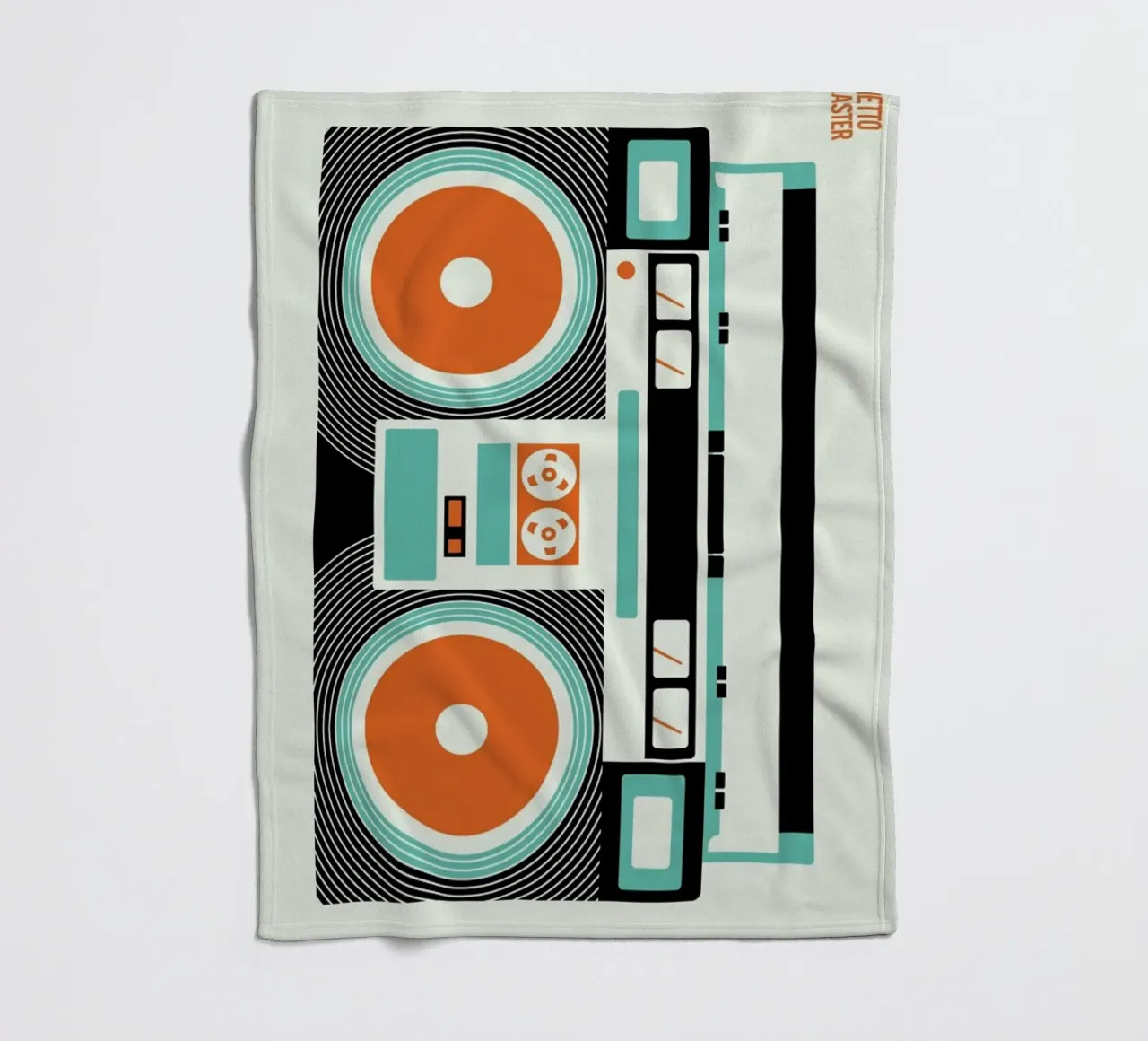 Ghetto Blaster fleecedeken van Bo Lundberg